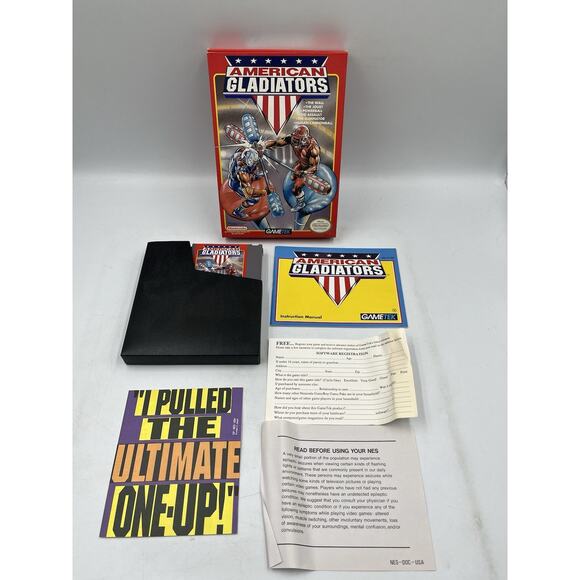 American Gladiators Nintendo NES Complete CIB Excellent Condition - Tested - Picture 1 of 16
